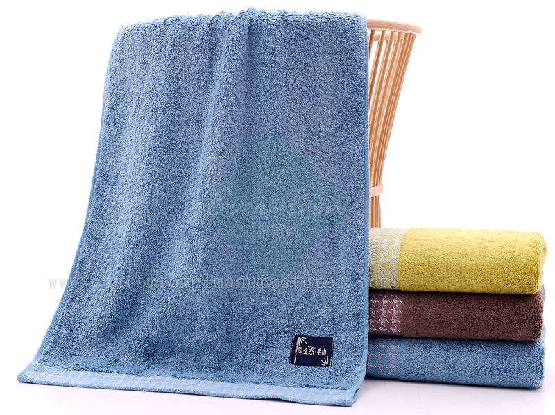 China Bulk Custom velcro towels wholesale Coffee Bamboo Home Promotional Towels exporter for UK Norway Ireland Holland